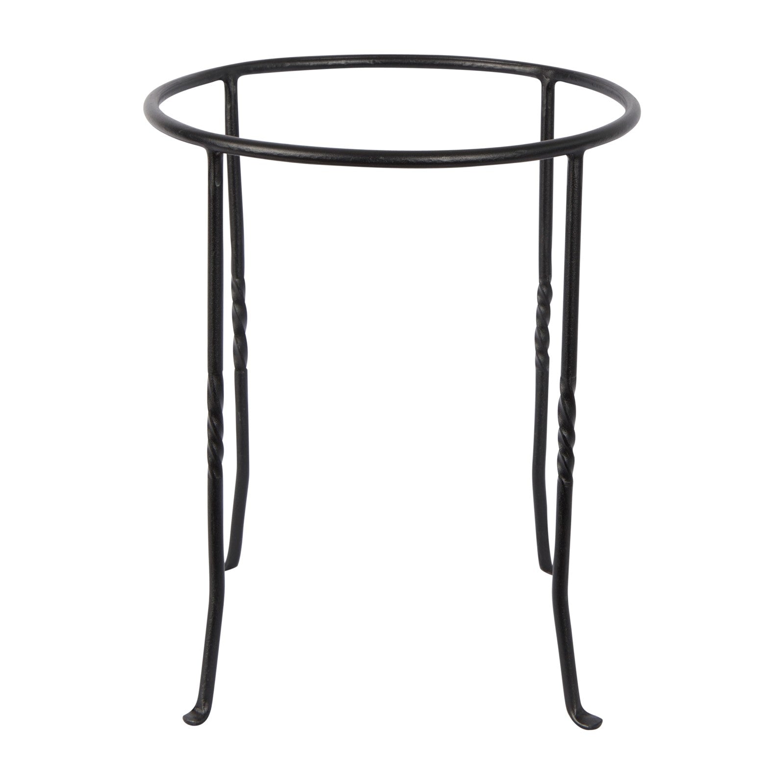 ACHLA Ring Stand 12in Round Plant Stand | Black Wrought Iron | Patio, Deck & Indoor Plant Display | 12 x 12 x 14 in | Model FB-14