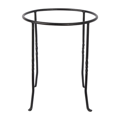 ACHLA Ring Stand 12in Round Plant Stand | Black Wrought Iron | Patio, Deck & Indoor Plant Display | 12 x 12 x 14 in | Model FB-14