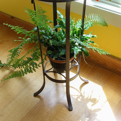 ACHLA Tulip Plant Stand | Roman Bronze Wrought Iron | Patio & Indoor Plant Display | 15.5 x 15.5 x 28 in | Model FB-20