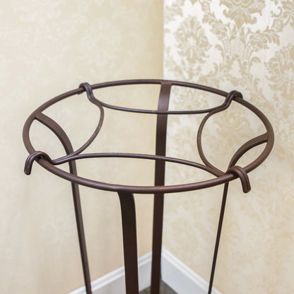 ACHLA Tulip Plant Stand | Roman Bronze Wrought Iron | Patio & Indoor Plant Display | 15.5 x 15.5 x 28 in | Model FB-20