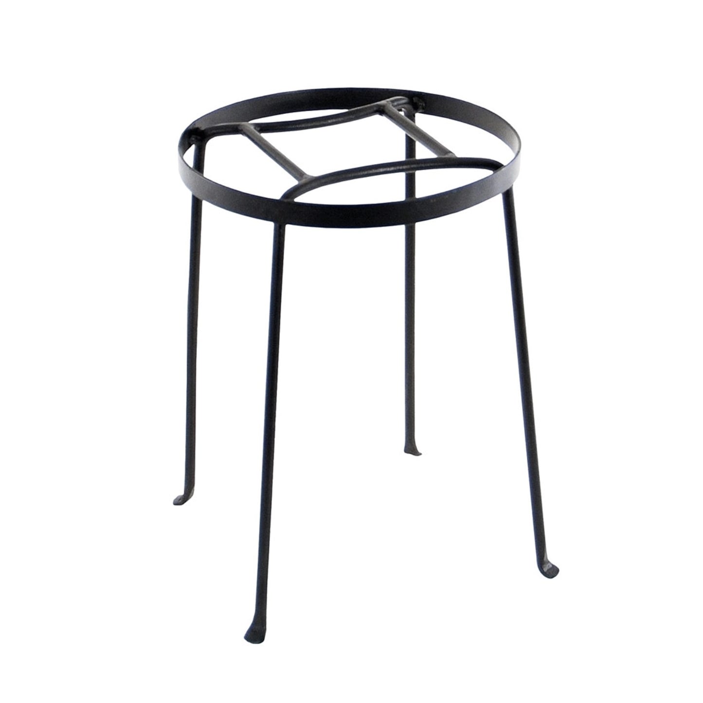 ACHLA Argyle Plant Stand II 14in | Wrought Iron Graphite Powder Coat | Indoor & Outdoor Patio Display | 10.5-15in Dia x 14in H | Model FB-31
