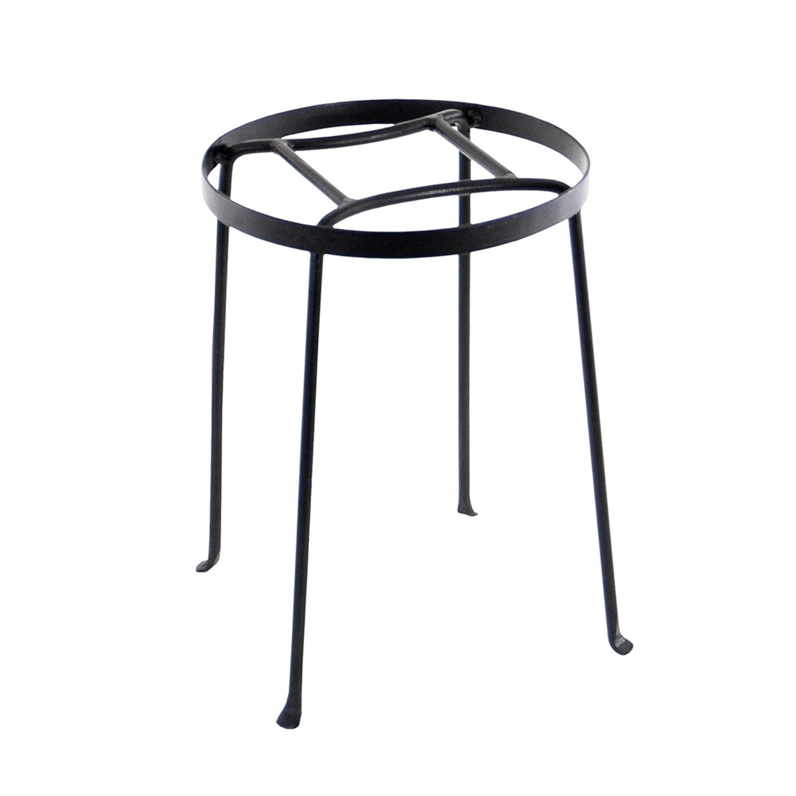 ACHLA Argyle Plant Stand II 14in | Wrought Iron Graphite Powder Coat | Indoor & Outdoor Patio Display | 10.5-15in Dia x 14in H | Model FB-31