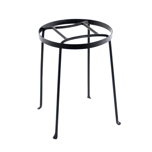 ACHLA Argyle Plant Stand II 14in | Wrought Iron Graphite Powder Coat | Indoor & Outdoor Patio Display | 10.5-15in Dia x 14in H | Model FB-31