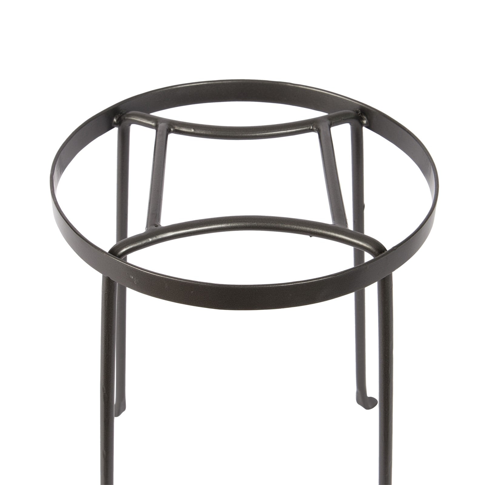 ACHLA Argyle Plant Stand II 14in | Wrought Iron Graphite Powder Coat | Indoor & Outdoor Patio Display | 10.5-15in Dia x 14in H | Model FB-31