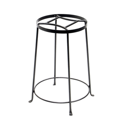 ACHLA Argyle Plant Stand III 18in | Wrought Iron Graphite Powder Coat | Indoor & Outdoor Pedestal | 10.5-14.5in Dia x 18in H | Model FB-32