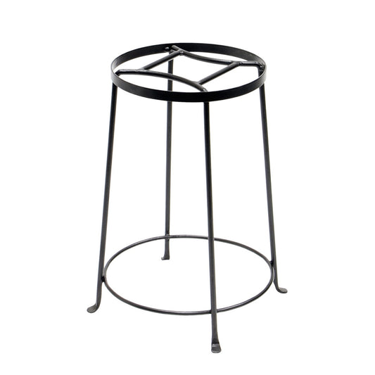 ACHLA Argyle Plant Stand III 18in | Wrought Iron Graphite Powder Coat | Indoor & Outdoor Pedestal | 10.5-14.5in Dia x 18in H | Model FB-32