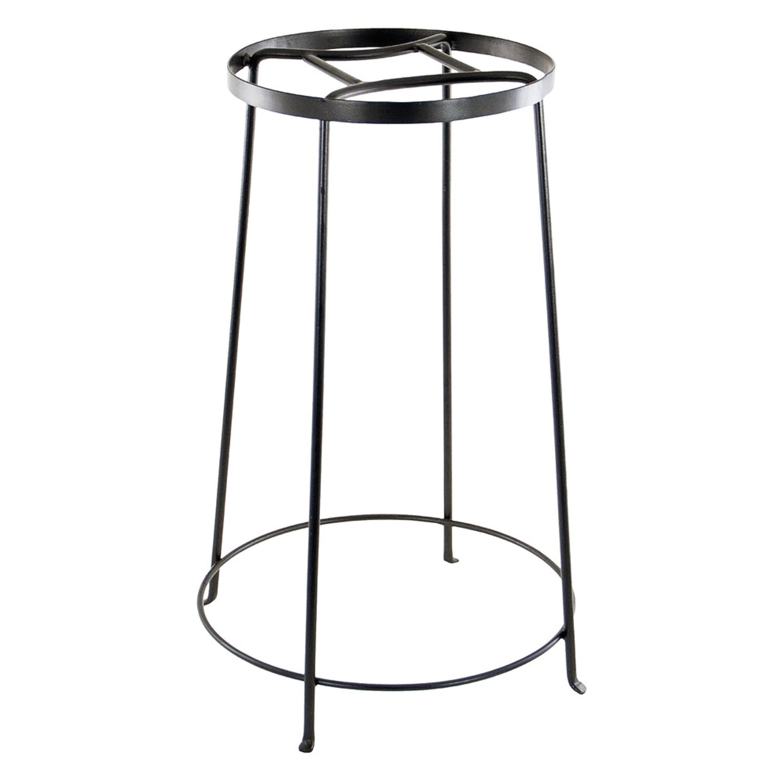 ACHLA Argyle Plant Stand IV 24in | Wrought Iron Graphite Powder Coat | Indoor & Outdoor Pedestal | 12-17.25 x 12-17.25 x 24 in | Model FB-33