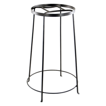 ACHLA Argyle Plant Stand IV 24in | Wrought Iron Graphite Powder Coat | Indoor & Outdoor Pedestal | 12-17.25 x 12-17.25 x 24 in | Model FB-33