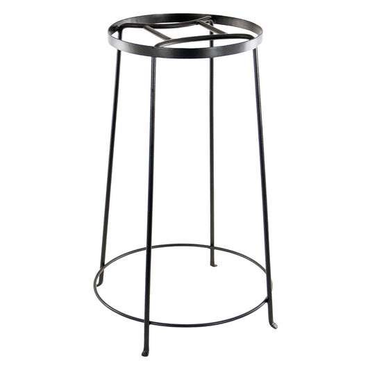 ACHLA Argyle Plant Stand IV 24in | Wrought Iron Graphite Powder Coat | Indoor & Outdoor Pedestal | 12-17.25 x 12-17.25 x 24 in | Model FB-33