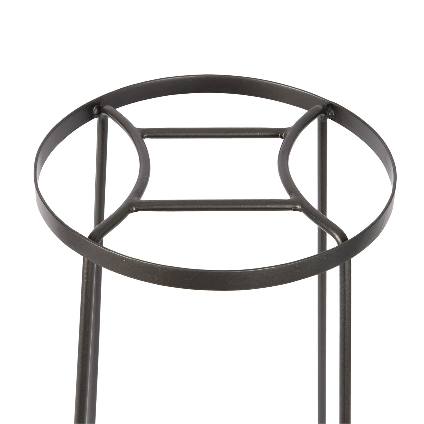 ACHLA Argyle Plant Stand IV 24in | Wrought Iron Graphite Powder Coat | Indoor & Outdoor Pedestal | 12-17.25 x 12-17.25 x 24 in | Model FB-33