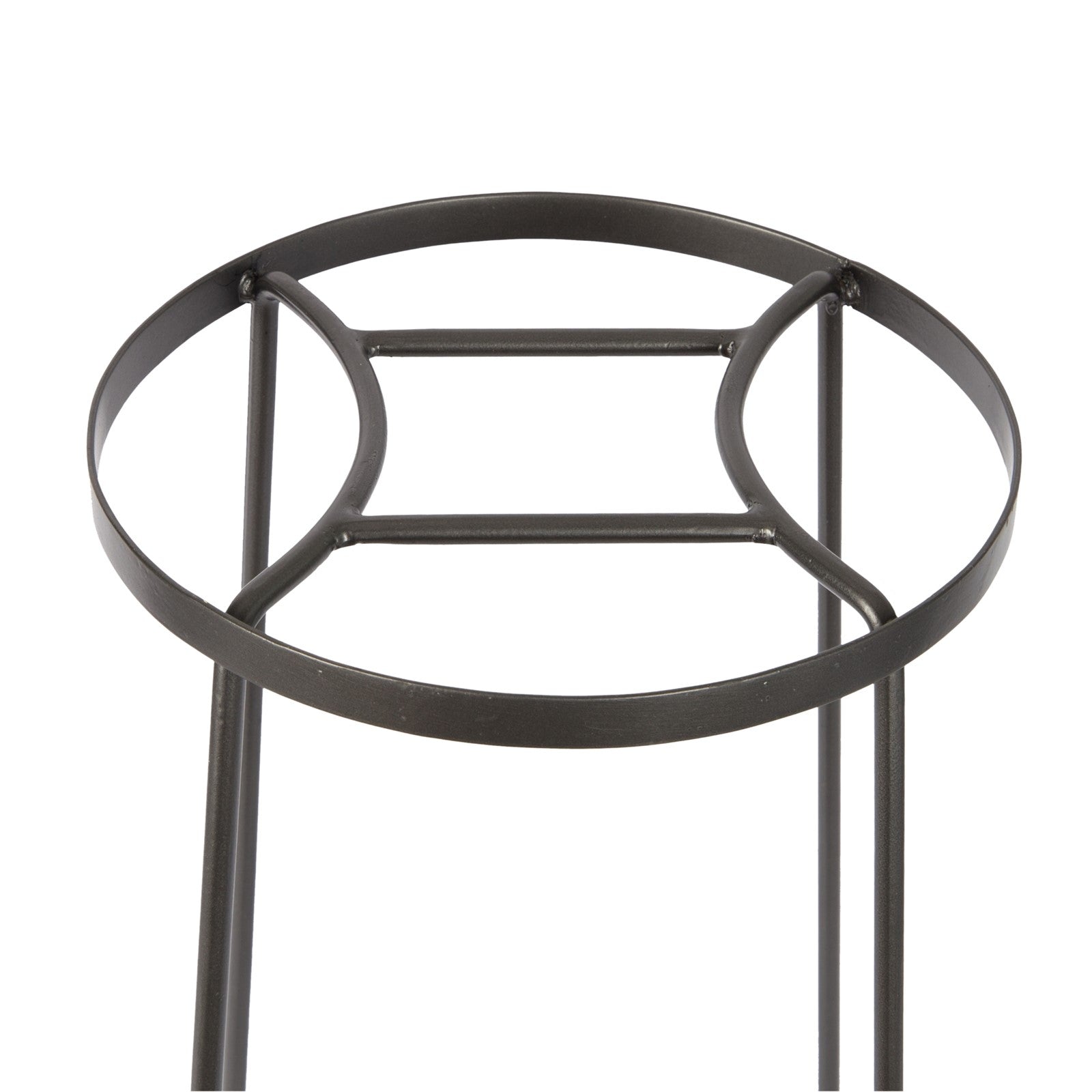 ACHLA Argyle Plant Stand IV 24in | Wrought Iron Graphite Powder Coat | Indoor & Outdoor Pedestal | 12-17.25 x 12-17.25 x 24 in | Model FB-33