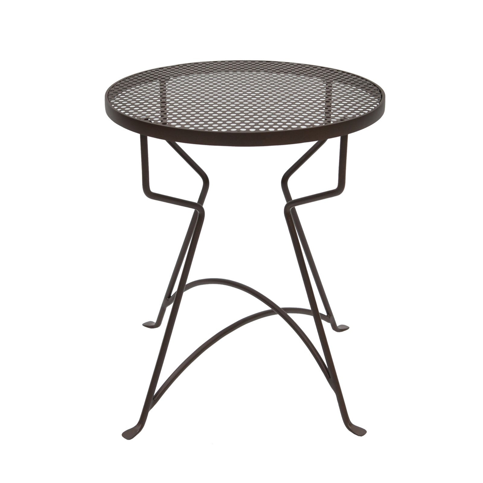 ACHLA Capri 18in Plant Stand | Roman Bronze Wrought Iron | Patio & Balcony Side Table | 16 x 16 x 18.5 in | Model FB-36