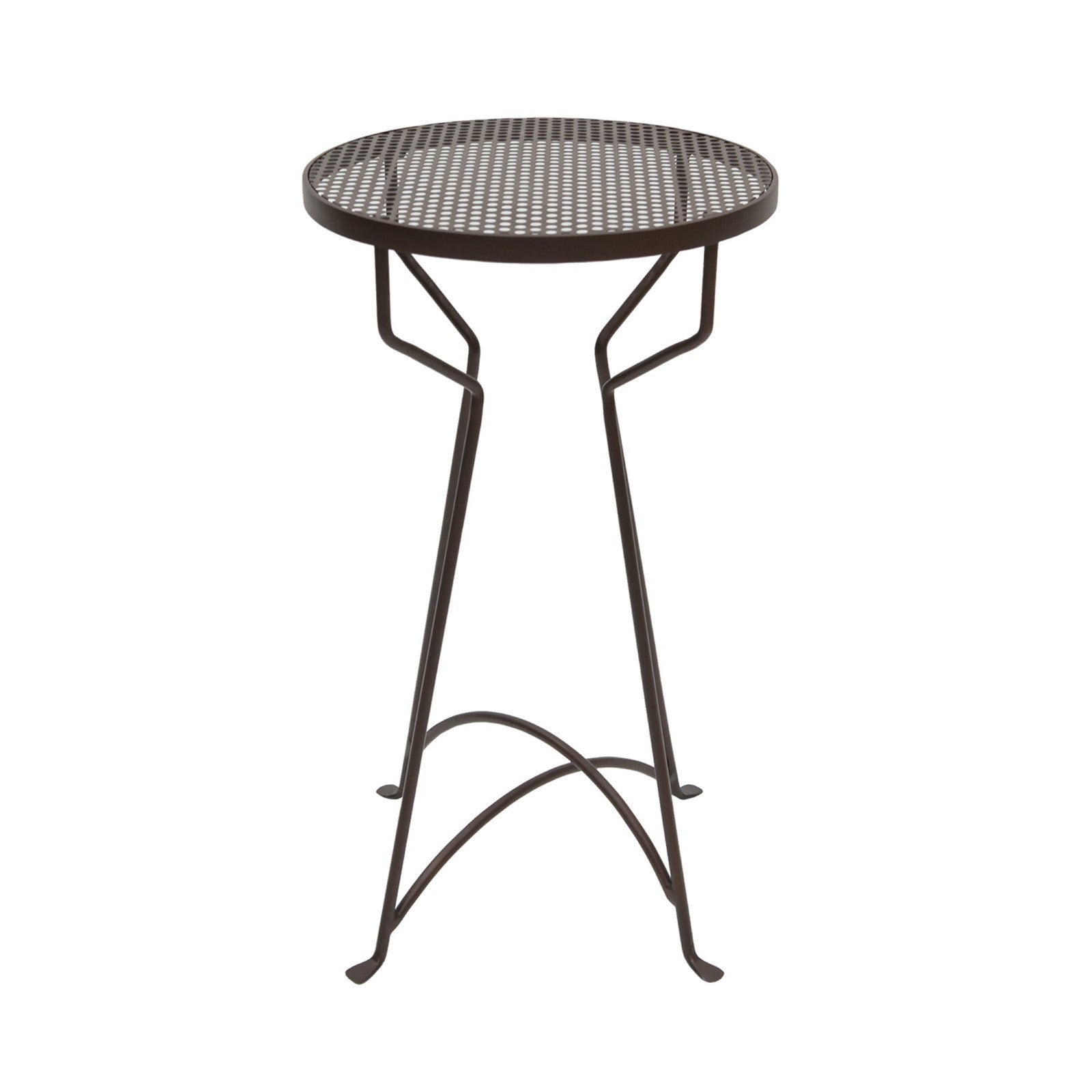 ACHLA Capri 14in Plant Stand | Roman Bronze Wrought Iron | Patio & Sunroom Side Table | 14 x 14 x 25 in | Model FB-37
