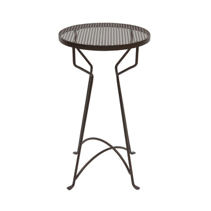 ACHLA Capri 14in Plant Stand | Roman Bronze Wrought Iron | Patio & Sunroom Side Table | 14 x 14 x 25 in | Model FB-37