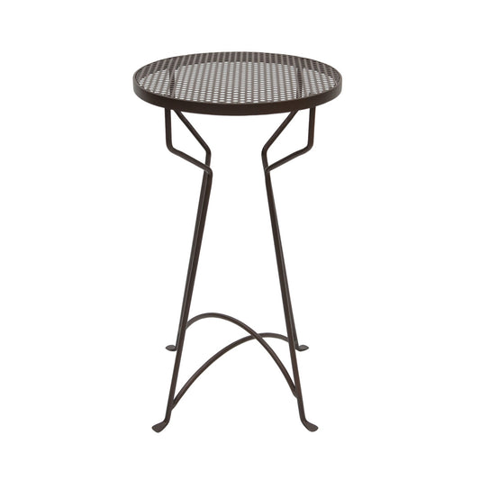 ACHLA Capri 14in Plant Stand | Roman Bronze Wrought Iron | Patio & Sunroom Side Table | 14 x 14 x 25 in | Model FB-37