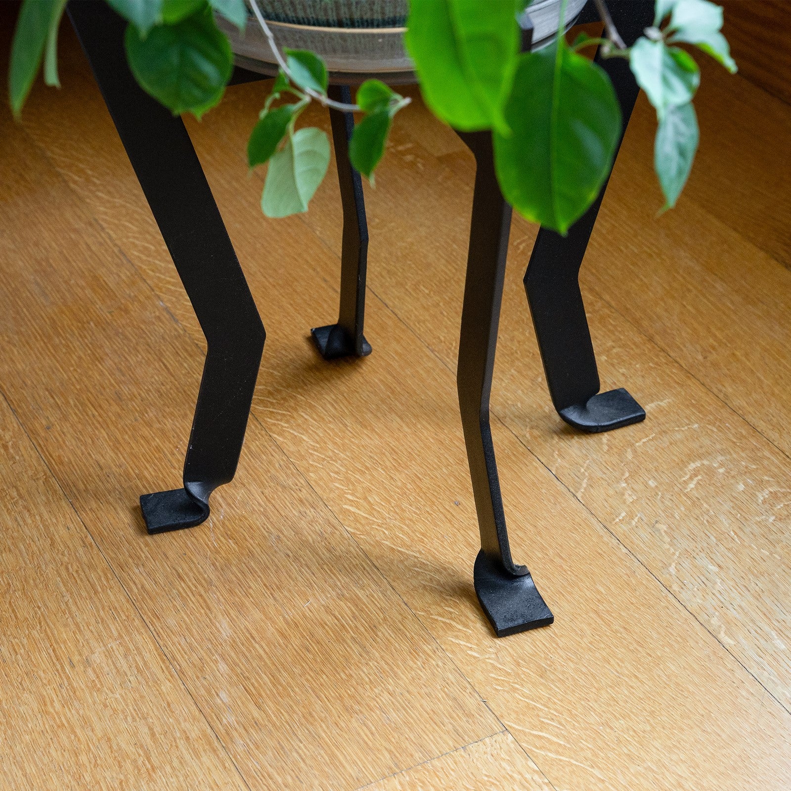 ACHLA Denise II 14in Plant Stand | Black Wrought Iron | Patio & Sunroom Plant Display | 14 x 14 x 14 in | Model FB-58