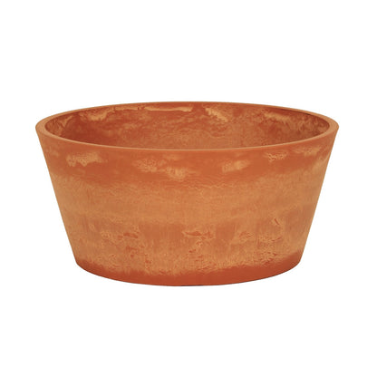 ACHLA Denise Planter I 16in Terra Cotta Planter | Rustic Polymer-Stone Pot on Black Wrought Iron Stand | Patio & Living Room Plant | Model FB-59-S