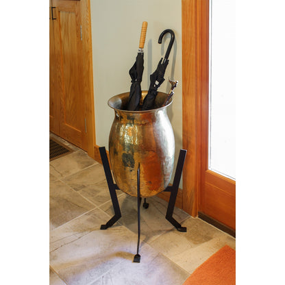 ACHLA Denise III 18in Plant Stand | Black Wrought Iron | Patio & Living Room Plant Display | 12 x 12 x 18 in | Model FB-60