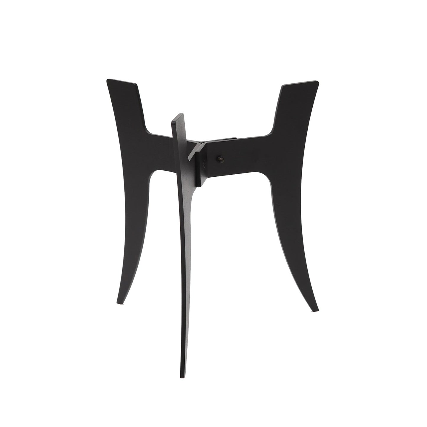 ACHLA Ibex I Plant Stand | Black Powdercoat Wrought Iron | Indoor & Outdoor Planter Pedestal | 10 x 10 x 12 in | Model FB-71