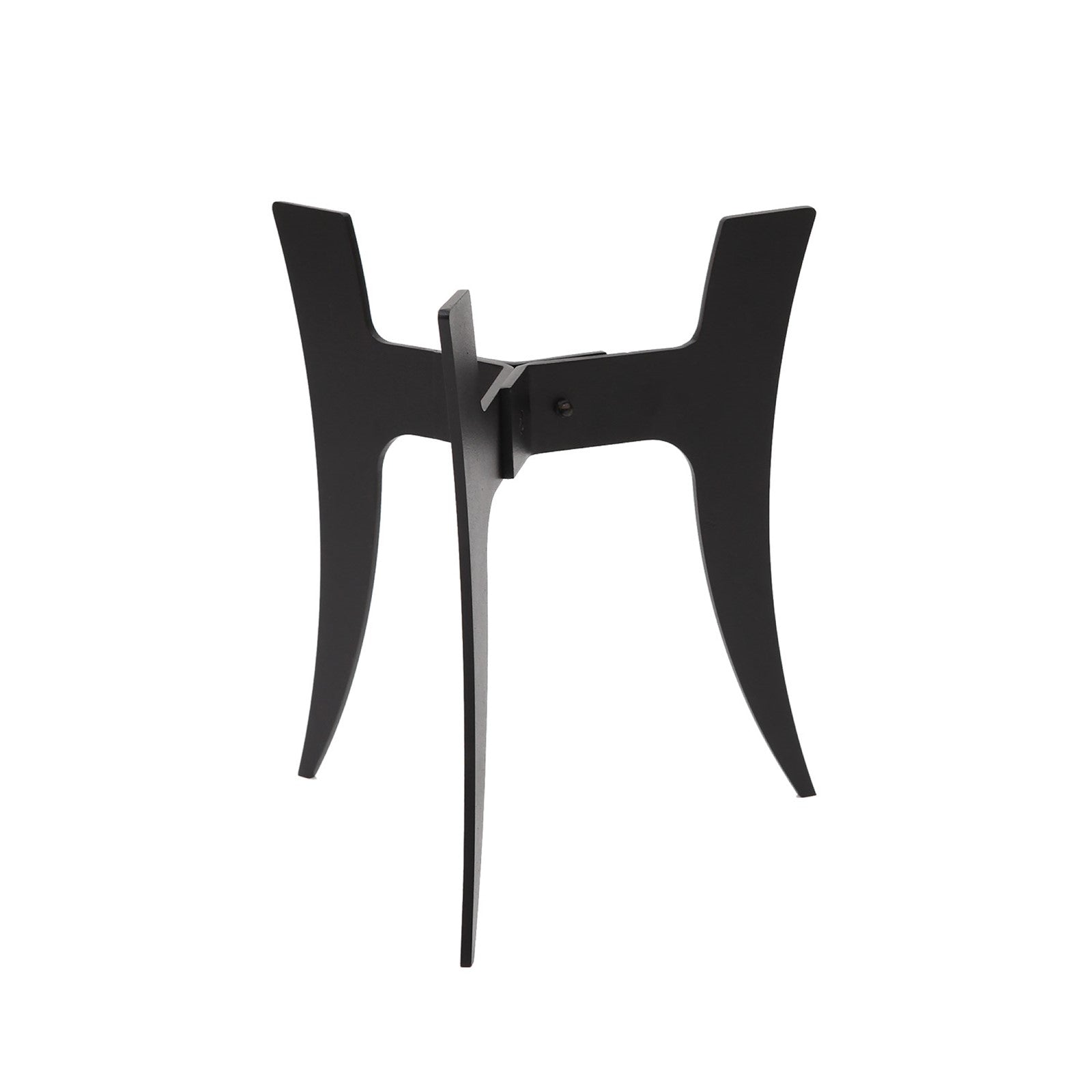 ACHLA Ibex I Plant Stand | Black Powdercoat Wrought Iron | Indoor & Outdoor Planter Pedestal | 10 x 10 x 12 in | Model FB-71