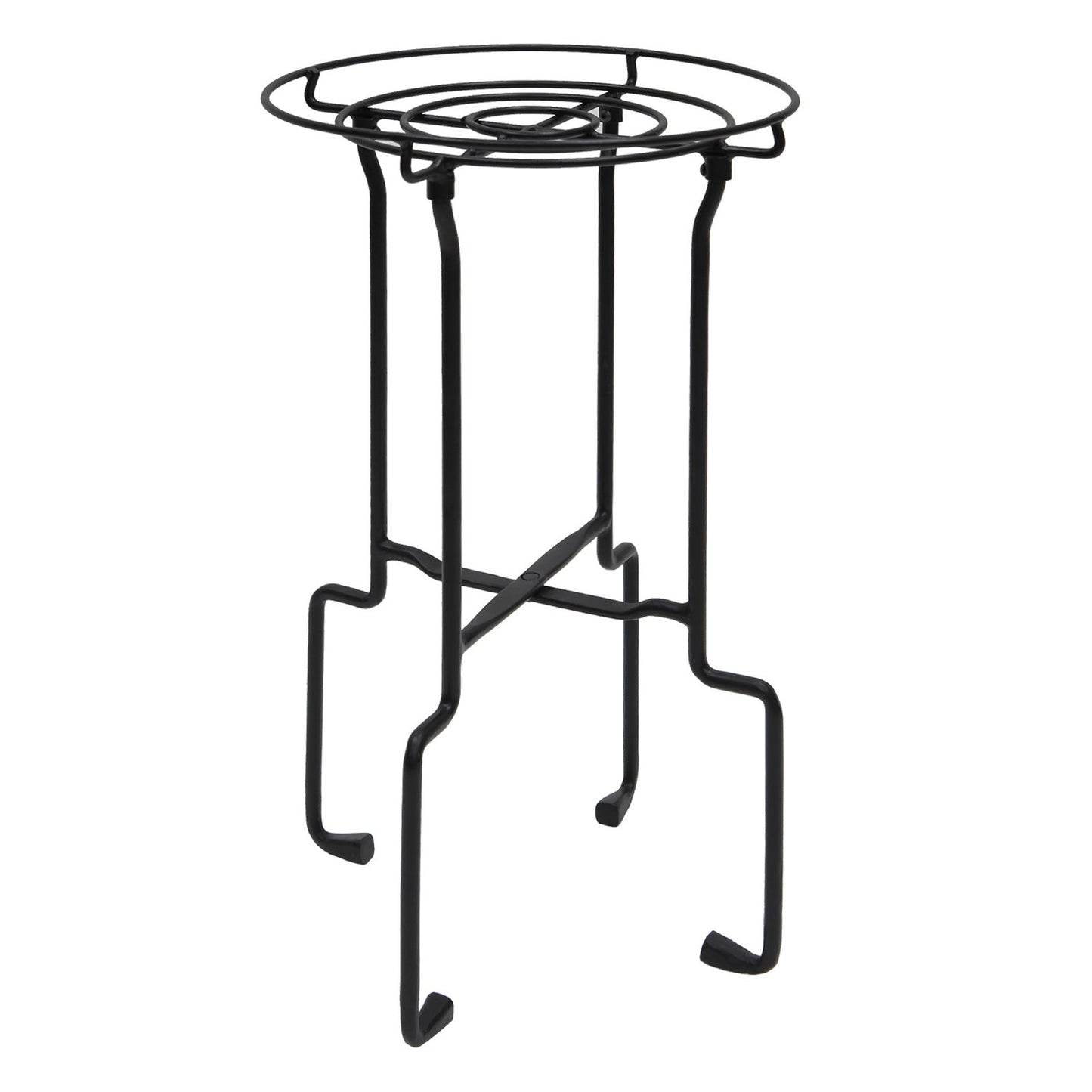 ACHLA Catalina Plant Stand | Black Wrought Iron | Indoor & Outdoor Planter Stand | 14 x 14 x 24 in | Model FB-76