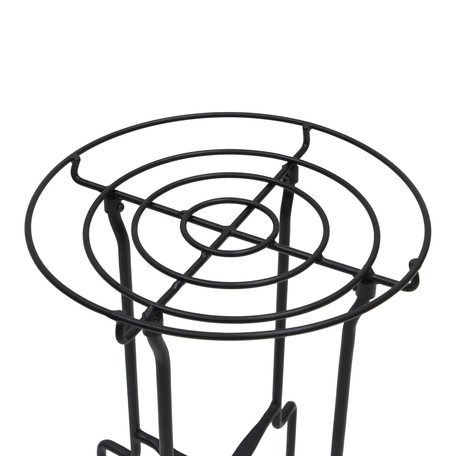 ACHLA Catalina Plant Stand | Black Wrought Iron | Indoor & Outdoor Planter Stand | 14 x 14 x 24 in | Model FB-76