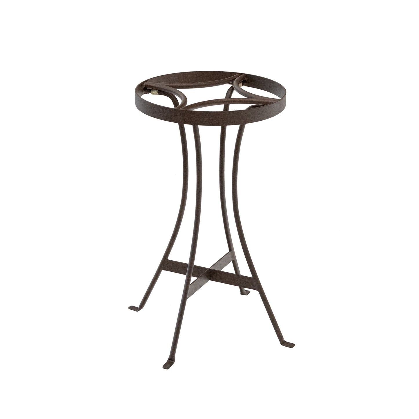 ACHLA Tara 18in Plant Stand | Roman Bronze Wrought Iron | Indoor & Outdoor Patio Decor | 10 x 10 x 19 in | Model FB-82