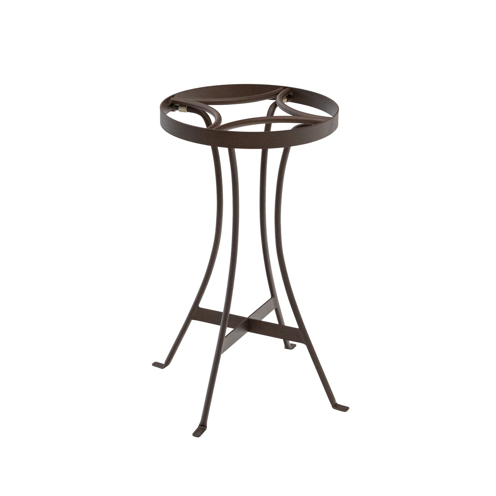 ACHLA Tara 18in Plant Stand | Roman Bronze Wrought Iron | Indoor & Outdoor Patio Decor | 10 x 10 x 19 in | Model FB-82