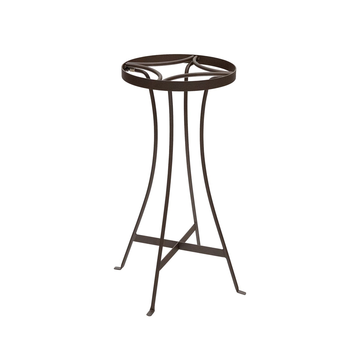 ACHLA Tara 24in Plant Stand | Roman Bronze Wrought Iron | Indoor & Outdoor Patio Decor | 11 x 11 x 24 in | Model FB-83