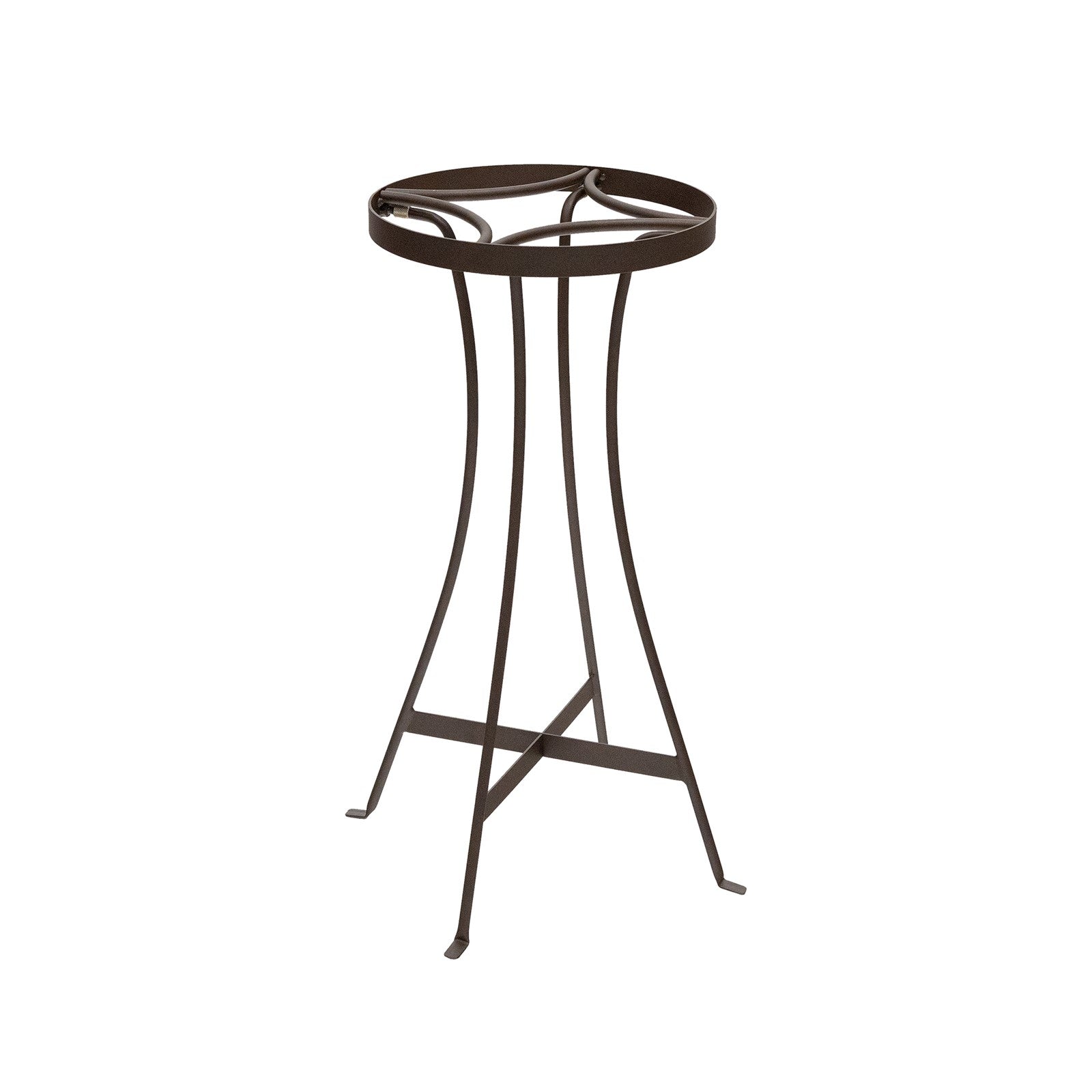ACHLA Tara 24in Plant Stand | Roman Bronze Wrought Iron | Indoor & Outdoor Patio Decor | 11 x 11 x 24 in | Model FB-83