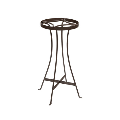 ACHLA Tara 24in Plant Stand | Roman Bronze Wrought Iron | Indoor & Outdoor Patio Decor | 11 x 11 x 24 in | Model FB-83