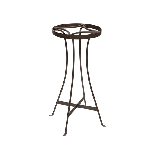 ACHLA Tara 24in Plant Stand | Roman Bronze Wrought Iron | Indoor & Outdoor Patio Decor | 11 x 11 x 24 in | Model FB-83