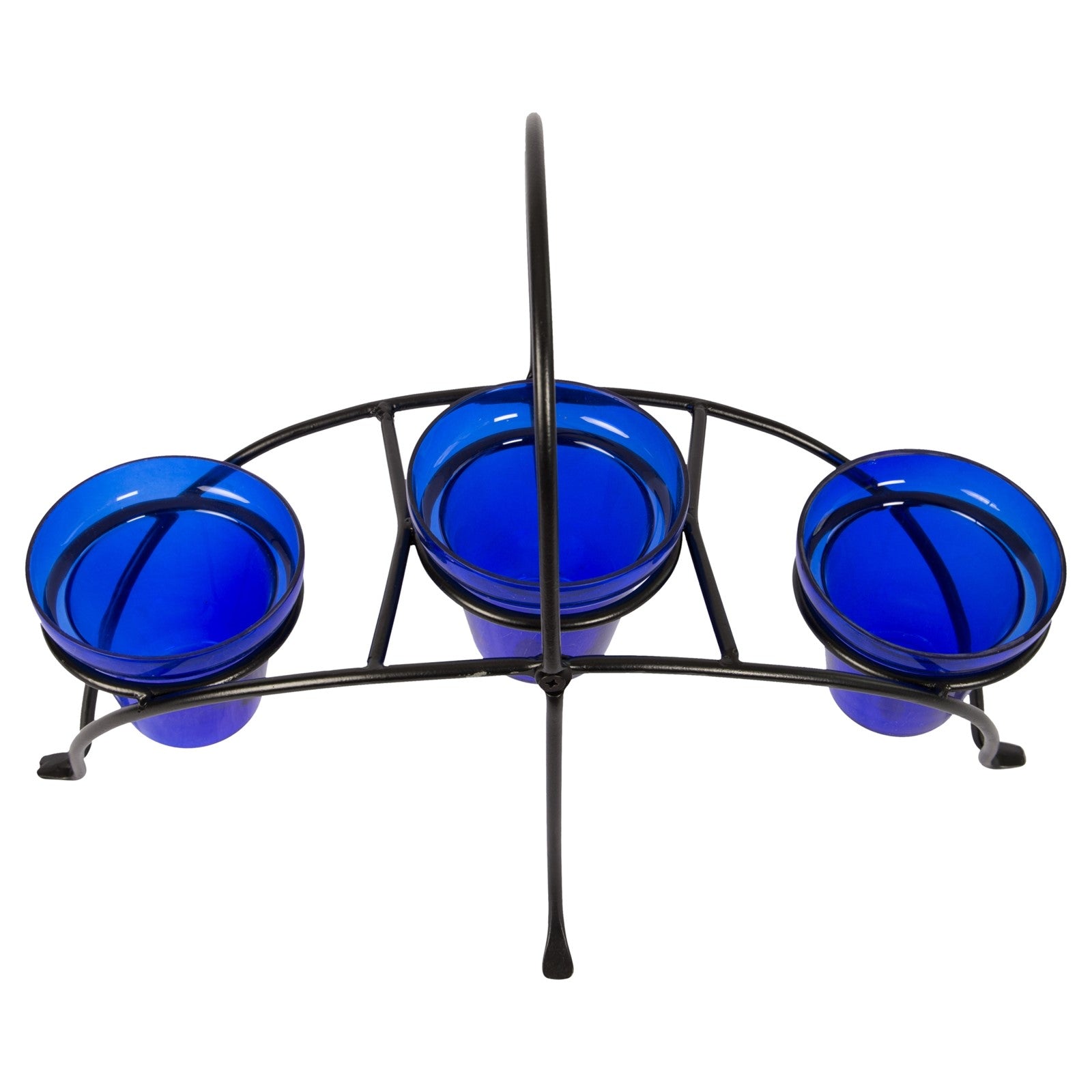 ACHLA Herb Caddy 22in | Wrought Iron Black Powder Coated | Kitchen Counter & Patio Table Herb Planter | 22 x 10.25 x 16.75 in | Model FC-01