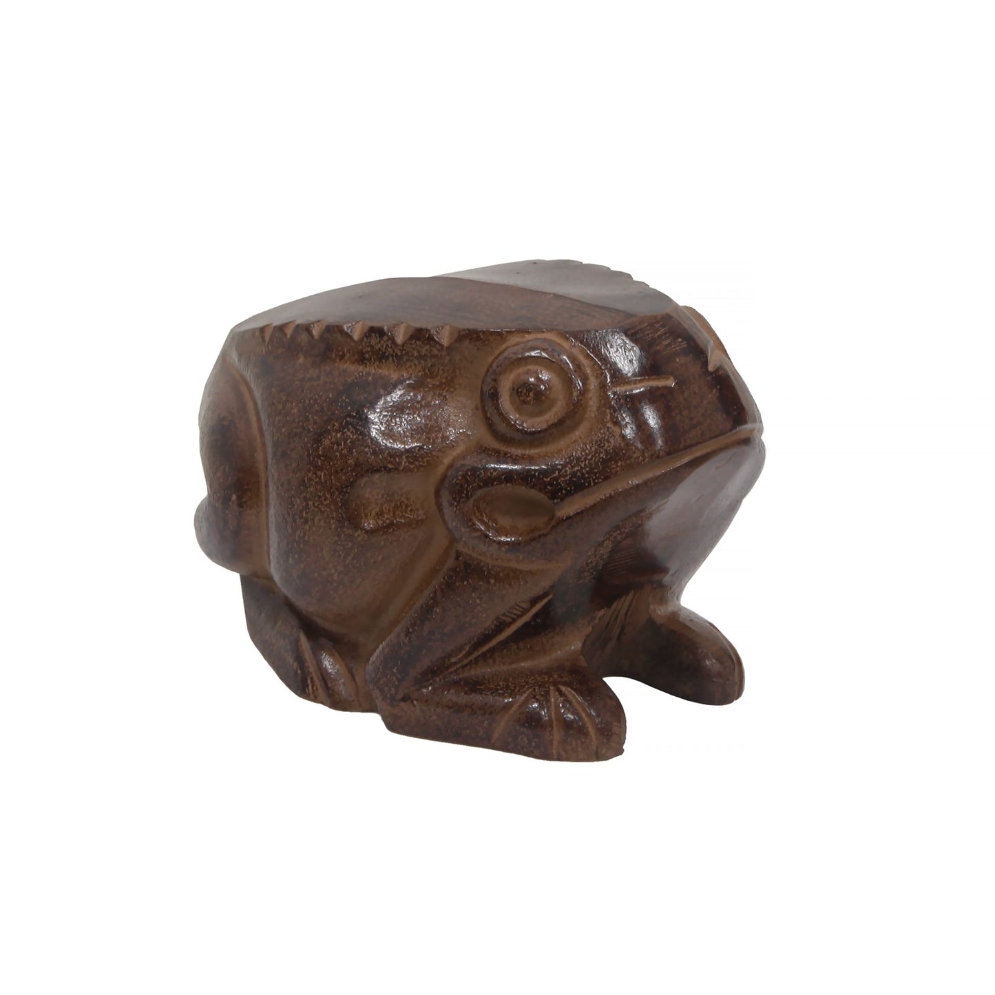 ACHLA Frog Garden Ornament | Cast Aluminum Earth Tone Finish | Patio & Lawn Accent | 4.5 x 7.5 x 4.5 in | Model FRG-01
