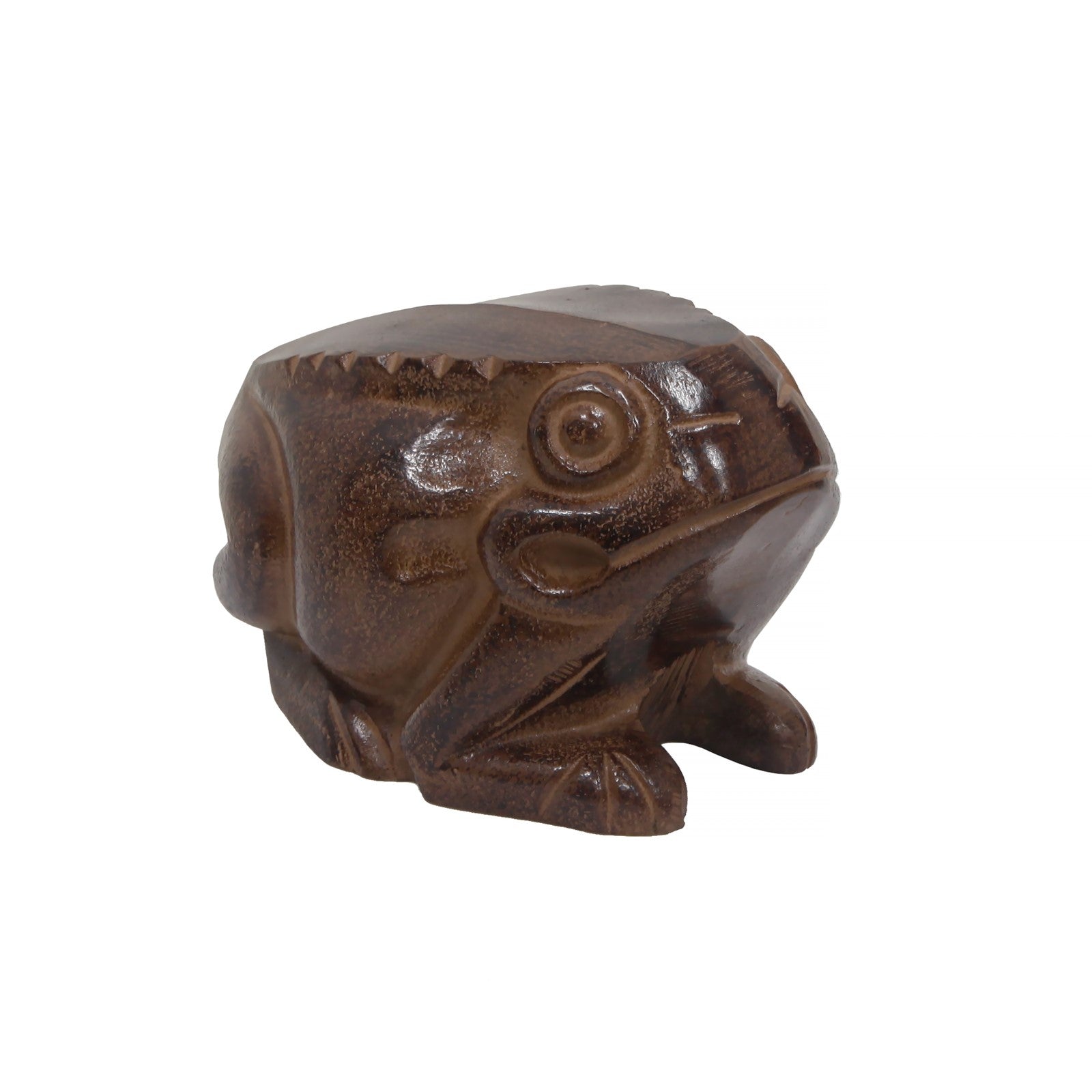 ACHLA Frog Garden Ornament | Cast Aluminum Earth Tone Finish | Patio & Lawn Accent | 4.5 x 7.5 x 4.5 in | Model FRG-01