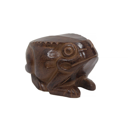 ACHLA Frog Garden Ornament | Cast Aluminum Earth Tone Finish | Patio & Lawn Accent | 4.5 x 7.5 x 4.5 in | Model FRG-01
