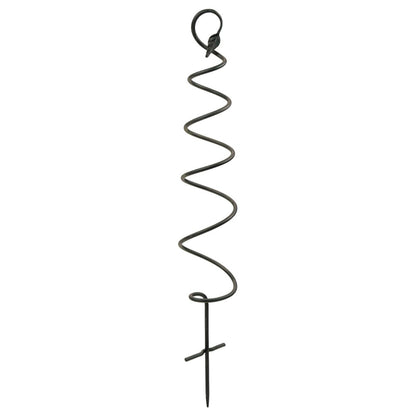 ACHLA Spiral Trellis 42in | Black Wrought Iron Container Trellis | Patio & Garden Climbing Plant Support | 8 x 8 x 42 in | Model FST-01