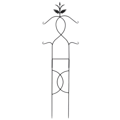 ACHLA Tendrils Trellis I 24in Wide 72in Tall | Black Wrought Iron Garden Trellis | Climbing Plants & Vertical Garden | 24 x 0.5 x 72 in | Model FT-01