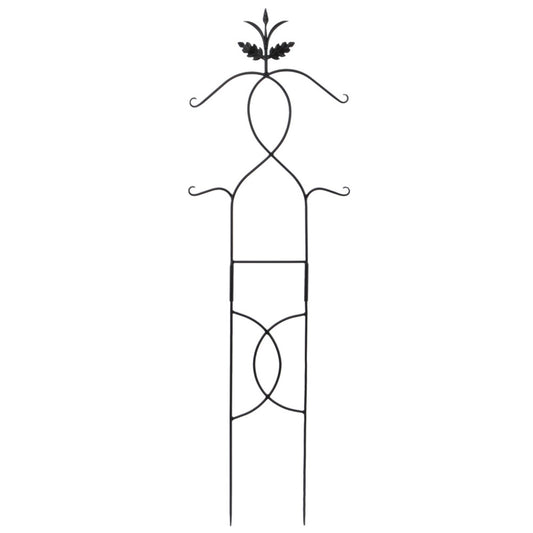ACHLA Tendrils Trellis I 24in Wide 72in Tall | Black Wrought Iron Garden Trellis | Climbing Plants & Vertical Garden | 24 x 0.5 x 72 in | Model FT-01