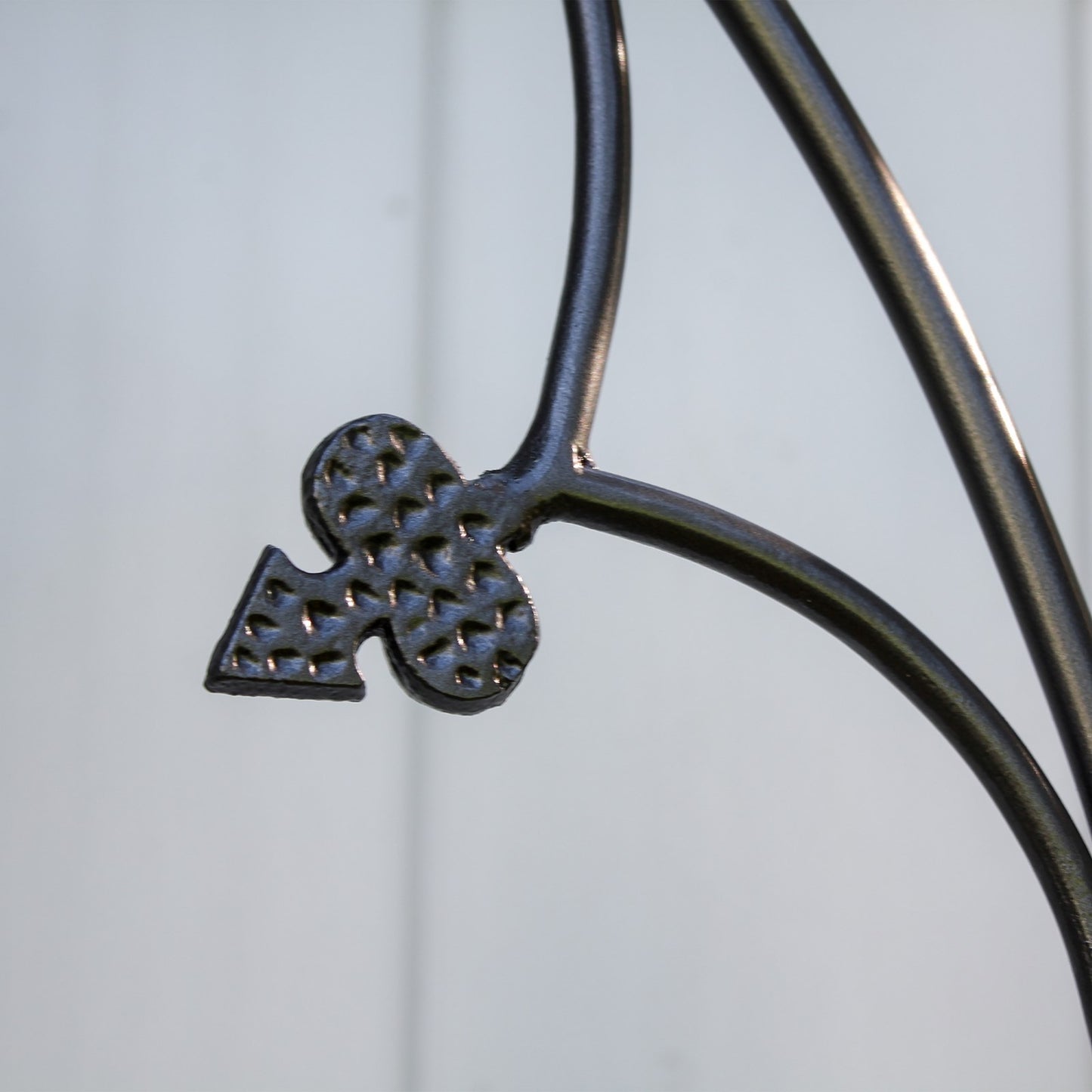 ACHLA Quatrefoil Trellis 75in Garden Trellis | Gothic Wrought Iron Black Powdercoat | Climbing Plants & Garden Accent | 75 in H, 26.5 in | Model FT-07