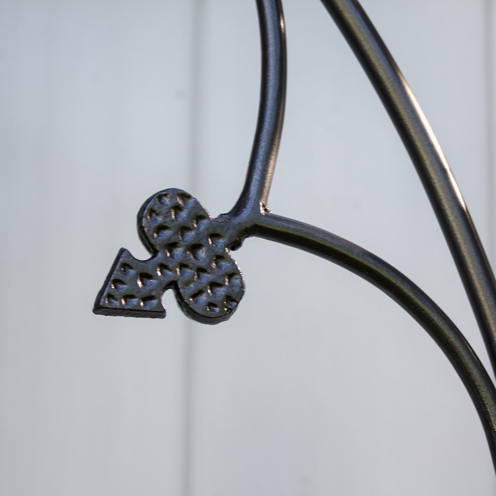ACHLA Quatrefoil Trellis 75in Garden Trellis | Gothic Wrought Iron Black Powdercoat | Climbing Plants & Garden Accent | 75 in H, 26.5 in | Model FT-07