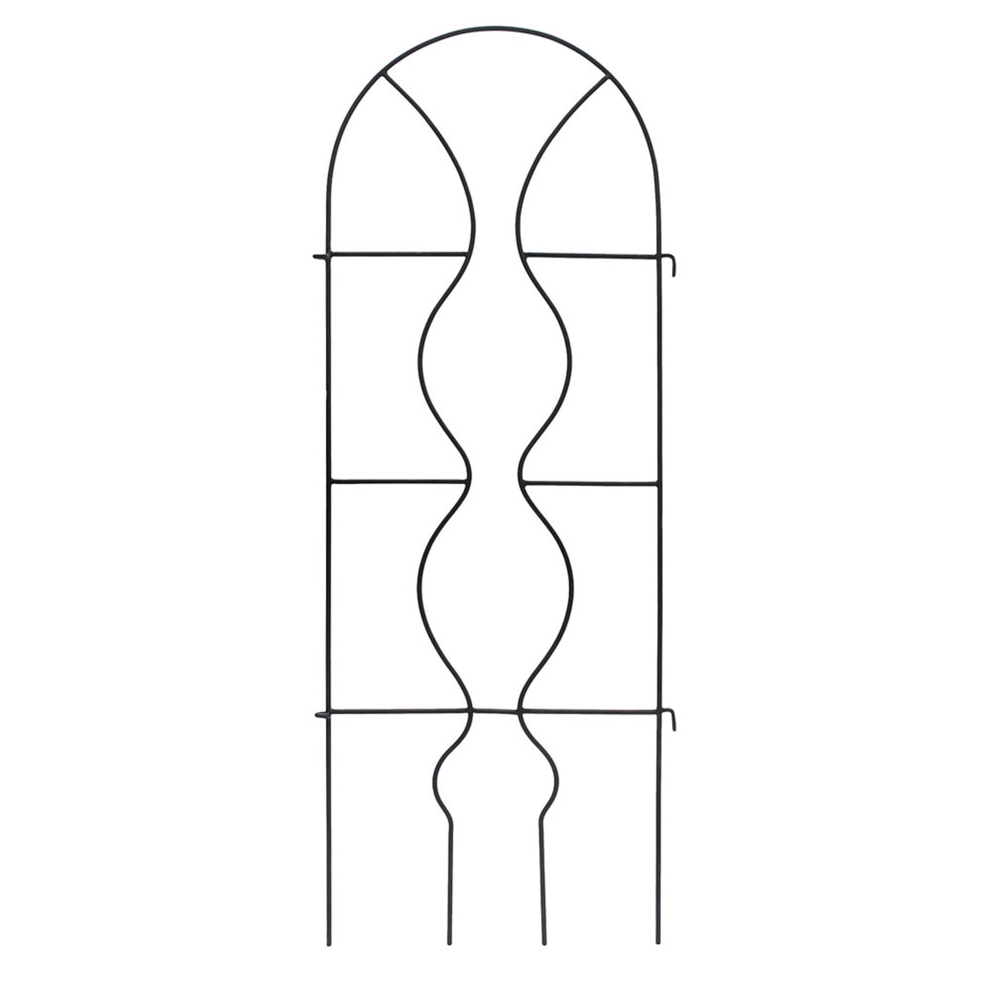 ACHLA Orangery Trellis 24in Wrought Iron | Garden & Privacy Screen | Black Powder Coat | 24 x 0.5 x 65 in | Model FT-11