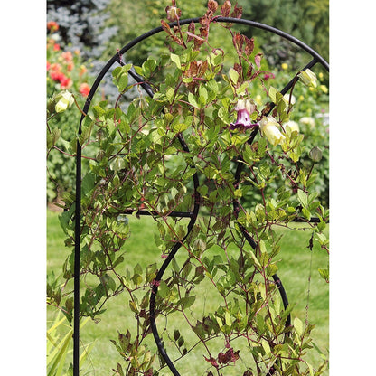ACHLA Orangery Trellis 24in Wrought Iron | Garden & Privacy Screen | Black Powder Coat | 24 x 0.5 x 65 in | Model FT-11
