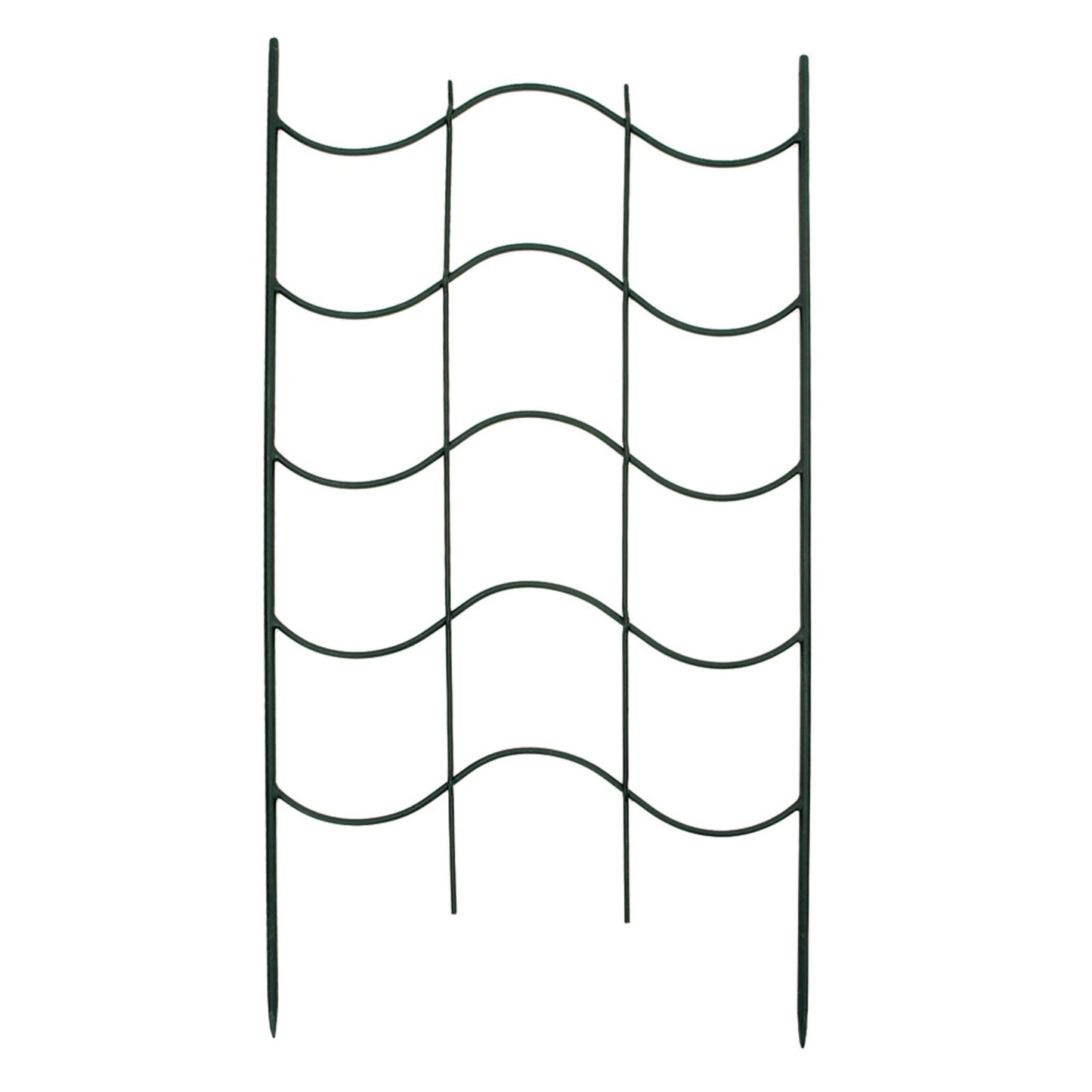 ACHLA Waves Trellis 23.5in Wrought Iron Garden Support | Traditional Black Powder Coat | Climbing Plants & Garden Wall Accent | Model FT-16