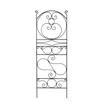 ACHLA Ferro Firenze Trellis I 22in Wrought Iron Garden Trellis | Italianate Roman Bronze Powder Coat | Climbing Plants & Garden Wall | Model FT-27