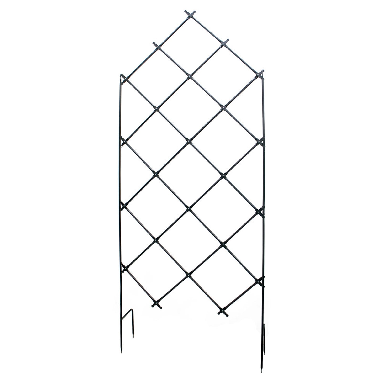 ACHLA Lattice Trellis 36in W x 95in H Free Standing | Graphite Powder Coated Iron | Outdoor Privacy Screen & Garden Support | Model FT-30