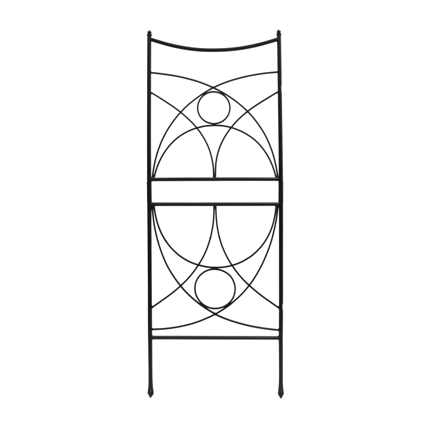 ACHLA Aurora Trellis 86in Wall Trellis | Black Wrought Iron Garden Climbing Vine Support | Outdoor Vertical Garden | 1 x 32 x 86 in | Model FT-35