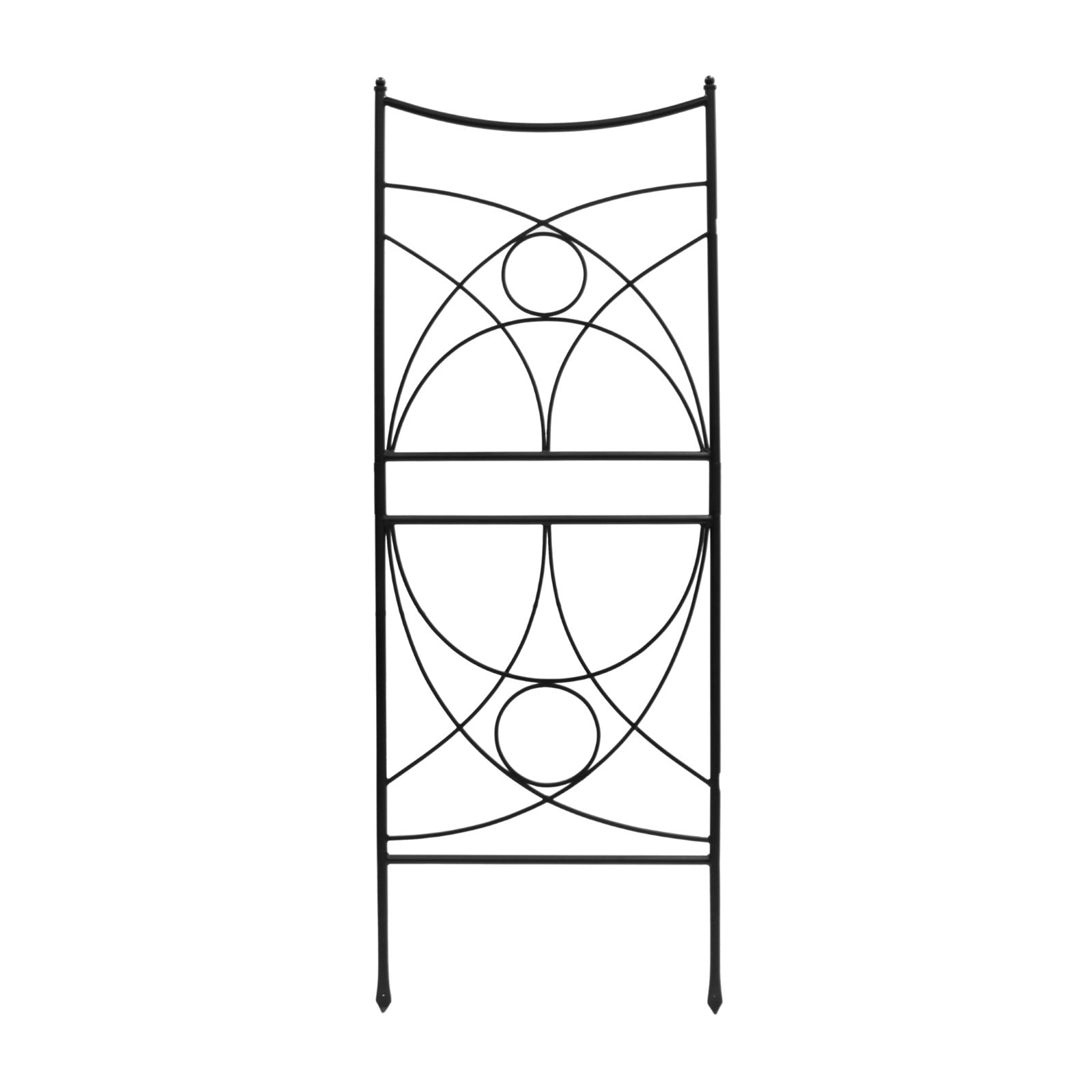 ACHLA Aurora Trellis 86in Wall Trellis | Black Wrought Iron Garden Climbing Vine Support | Outdoor Vertical Garden | 1 x 32 x 86 in | Model FT-35