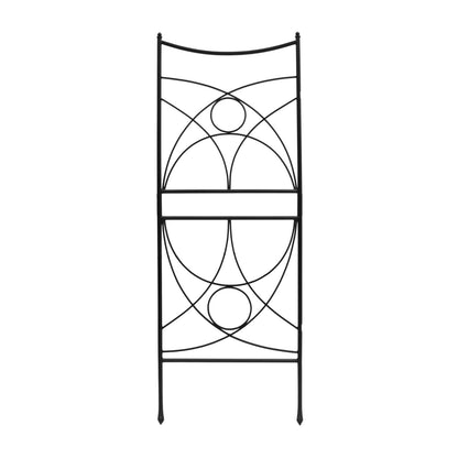 ACHLA Aurora Trellis 86in Wall Trellis | Black Wrought Iron Garden Climbing Vine Support | Outdoor Vertical Garden | 1 x 32 x 86 in | Model FT-35