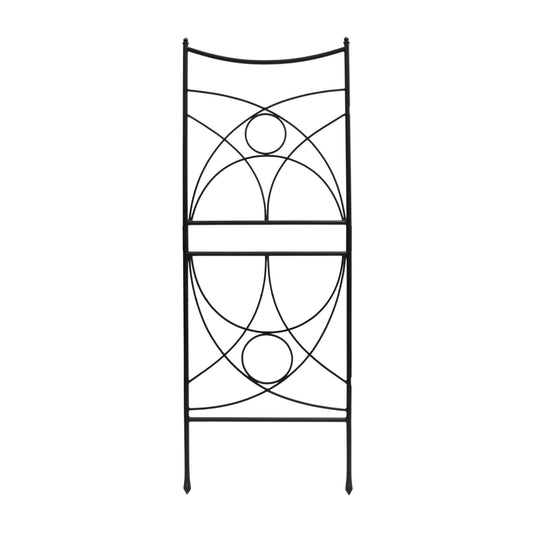 ACHLA Aurora Trellis 86in Wall Trellis | Black Wrought Iron Garden Climbing Vine Support | Outdoor Vertical Garden | 1 x 32 x 86 in | Model FT-35